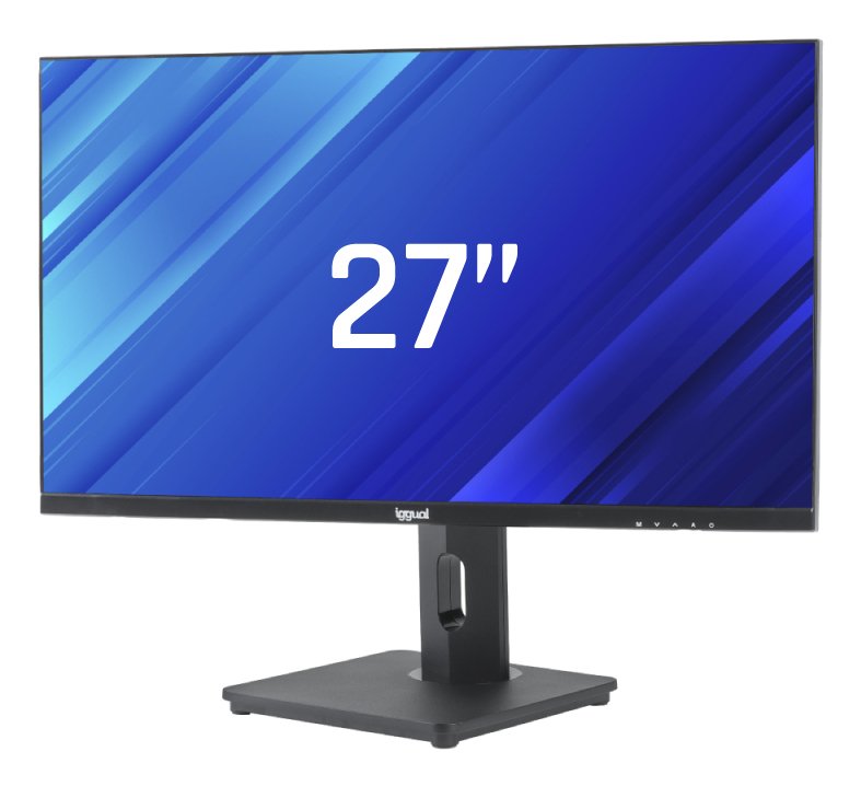Monitor Iggual 27" Fhd Pivotante Ajustable Altura