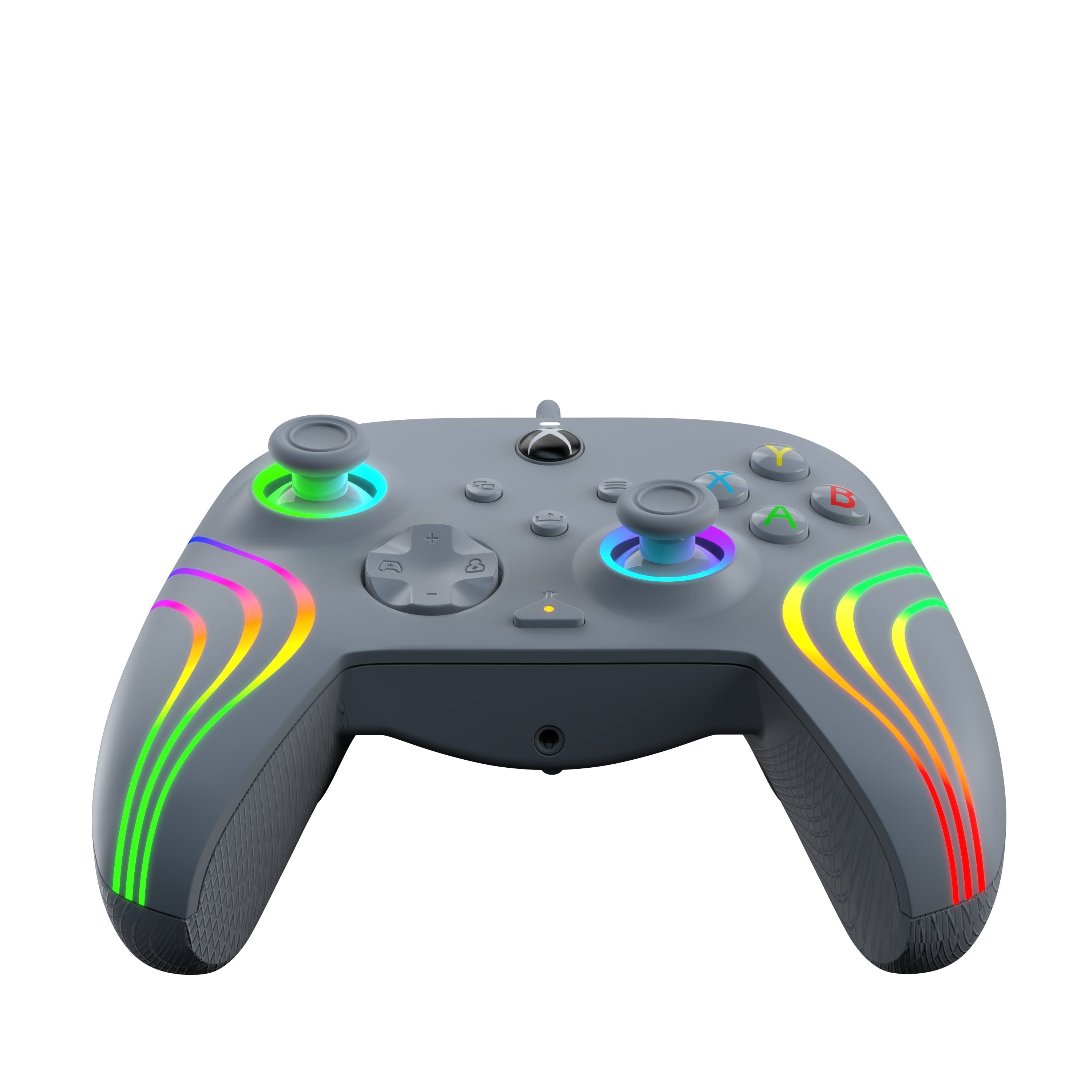 Mando Pdp Afterglow Wave Alámbrico, Gamepad (Gris, Para Xbox Y Pc)