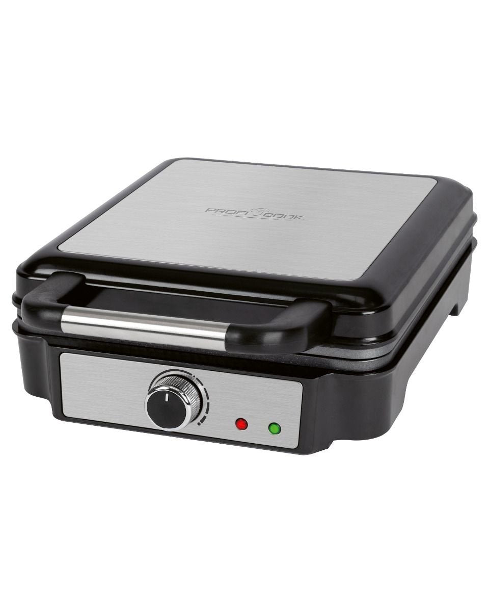 EAN 4006160124101 - ProfiCook PC-WA 1241 4 barquillo(s) 1200 W Negro, Acero inoxidable imagen 1