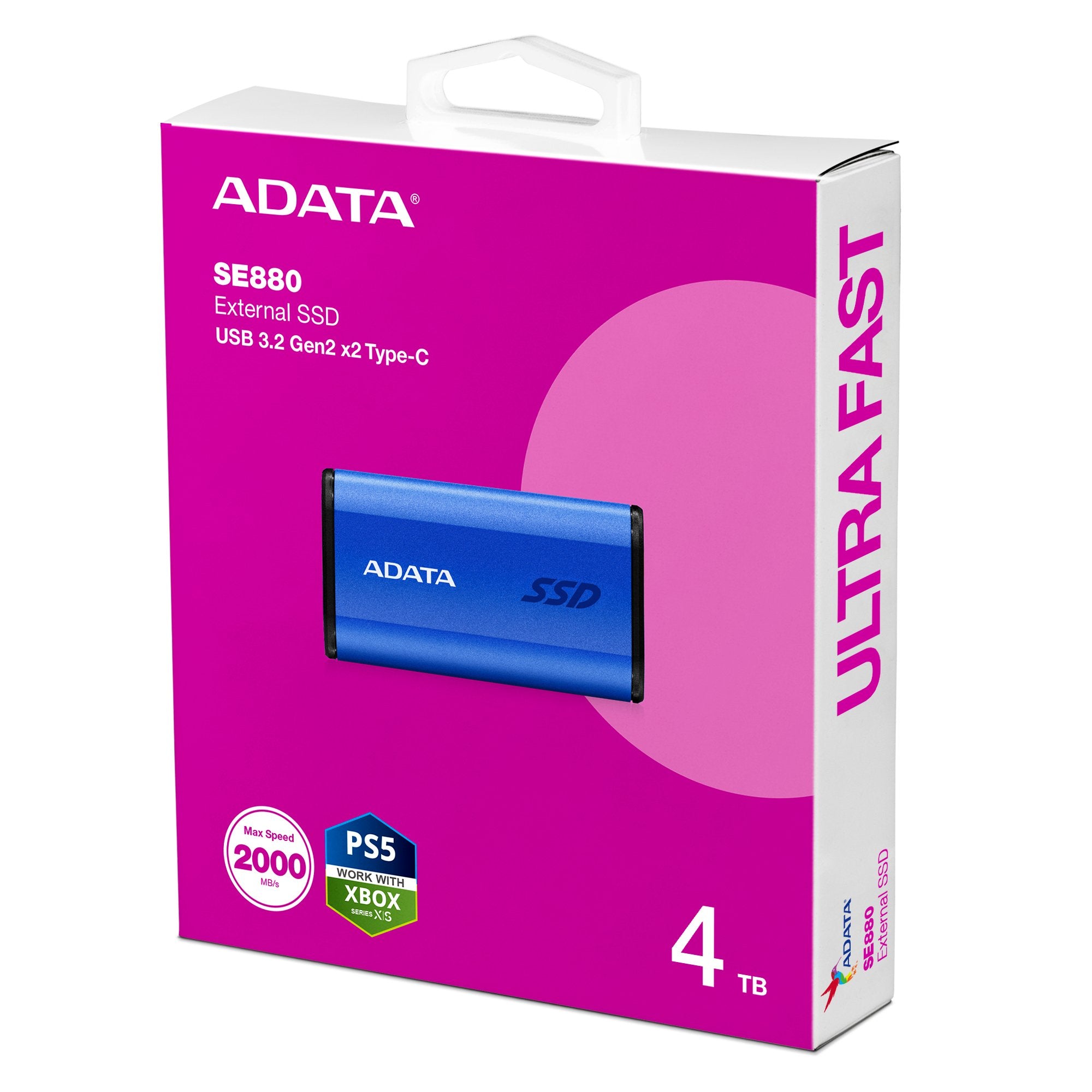 EAN 4711085947147 - ADATA SE880 4 TB USB Tipo C 3.2 Gen 2 (3.1 Gen 2) Azul imagen 6