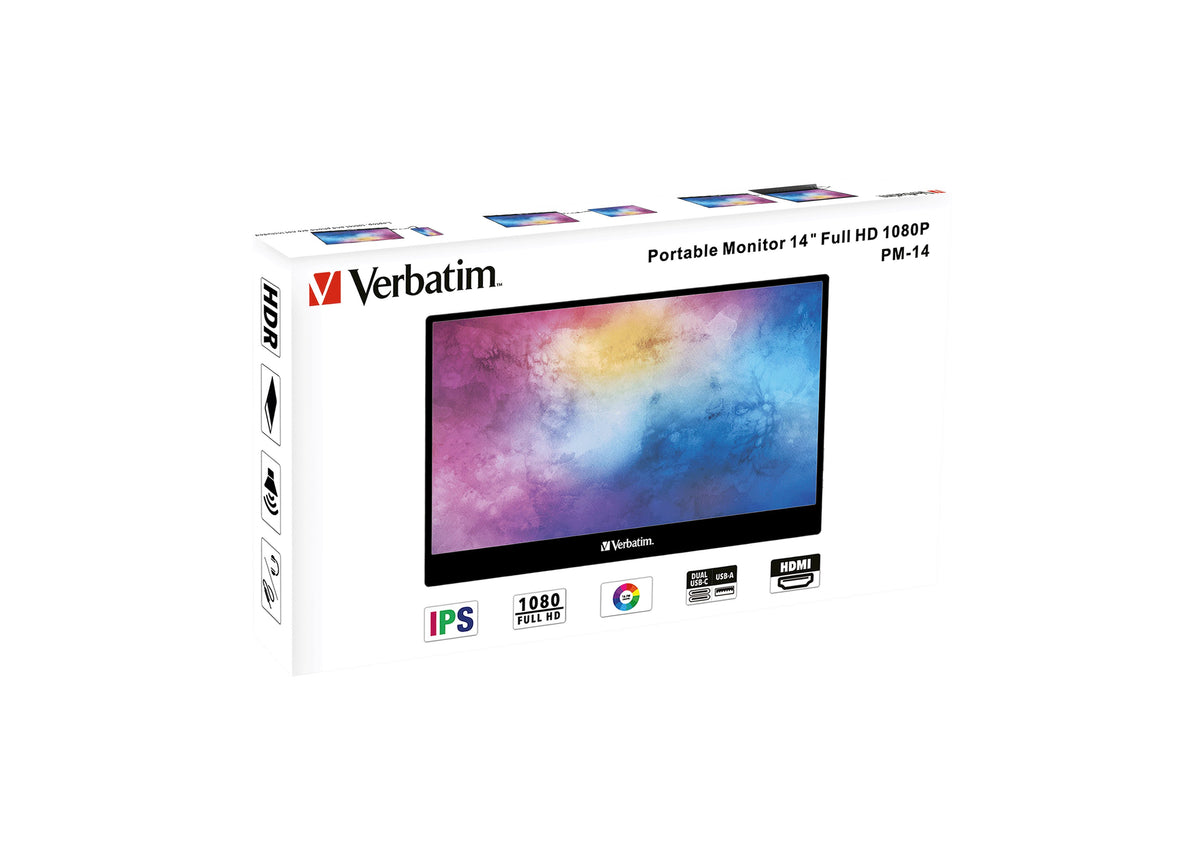 EAN 0023942495901 - Verbatim 49590 pantalla para PC 35,6 cm (14") 1920 x 1080 Pixeles Full HD Negro imagen 5