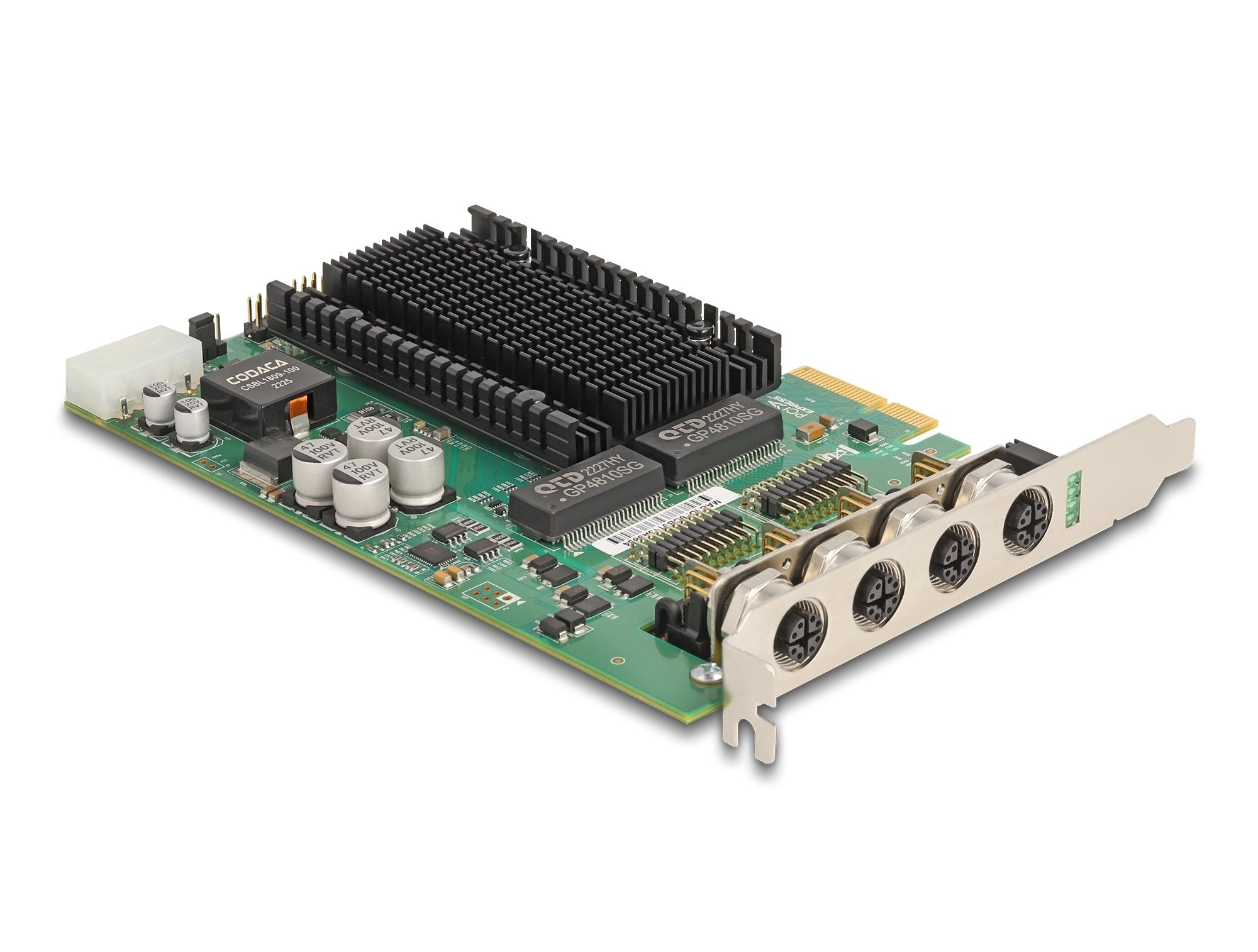 Delock Pci Express X4 Netzwerkkarte Gigabit Lan 4 X M12 Mit Poe+ I350