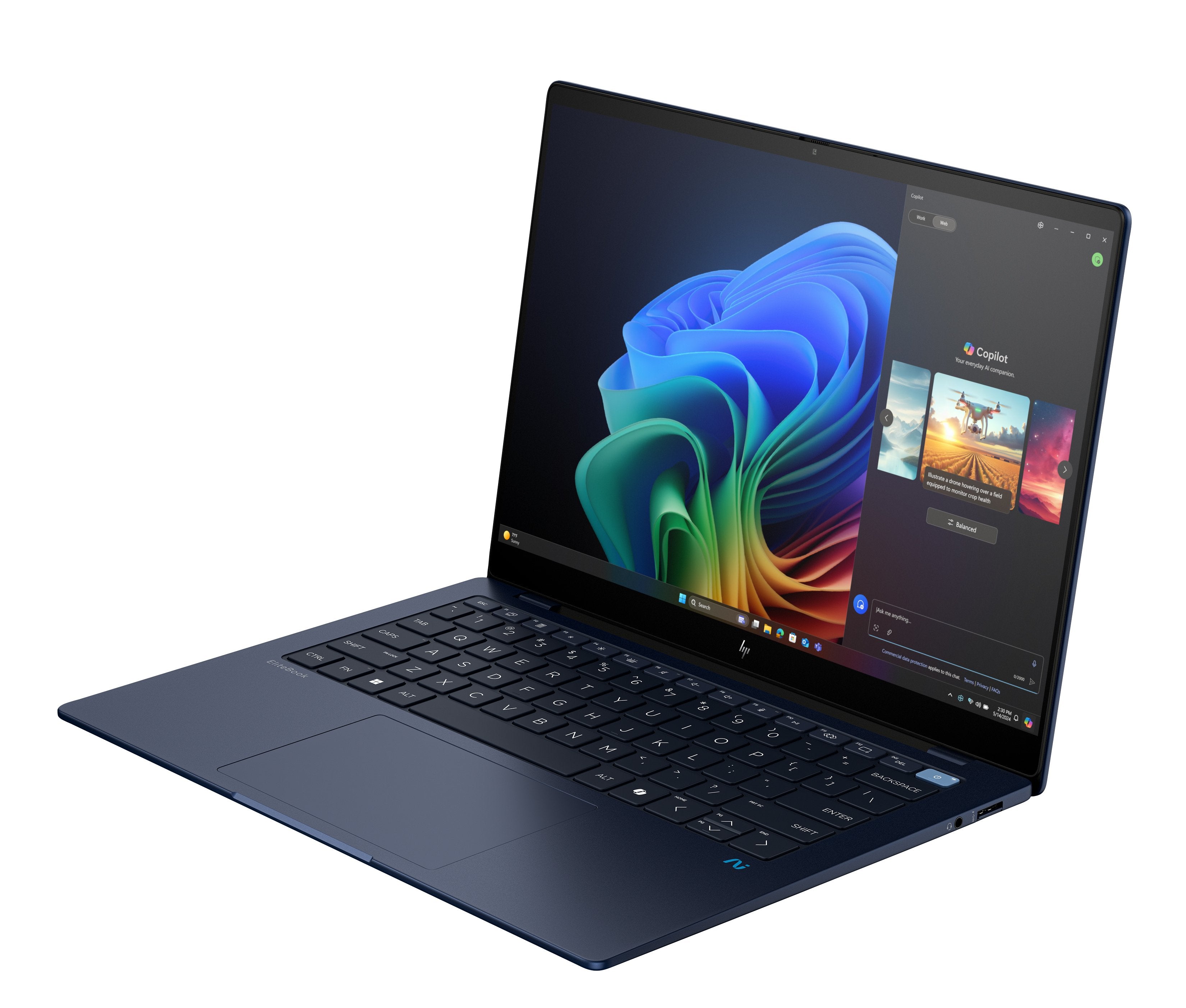 EAN 0198990176680 - HP EliteBook Ultra G1q Copilot+ PC Qualcomm Snapdragon X1E-78-100 Portátil 35,6 cm (14") Pantalla táctil imagen 11