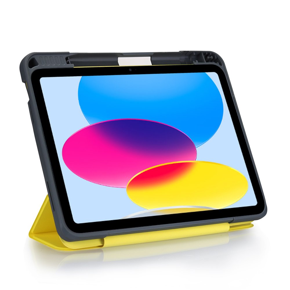 Funda Resistente Deqster 40-1013774 Para Ipad De 10,9" Y Ipad De 11" Amarillo Transparente