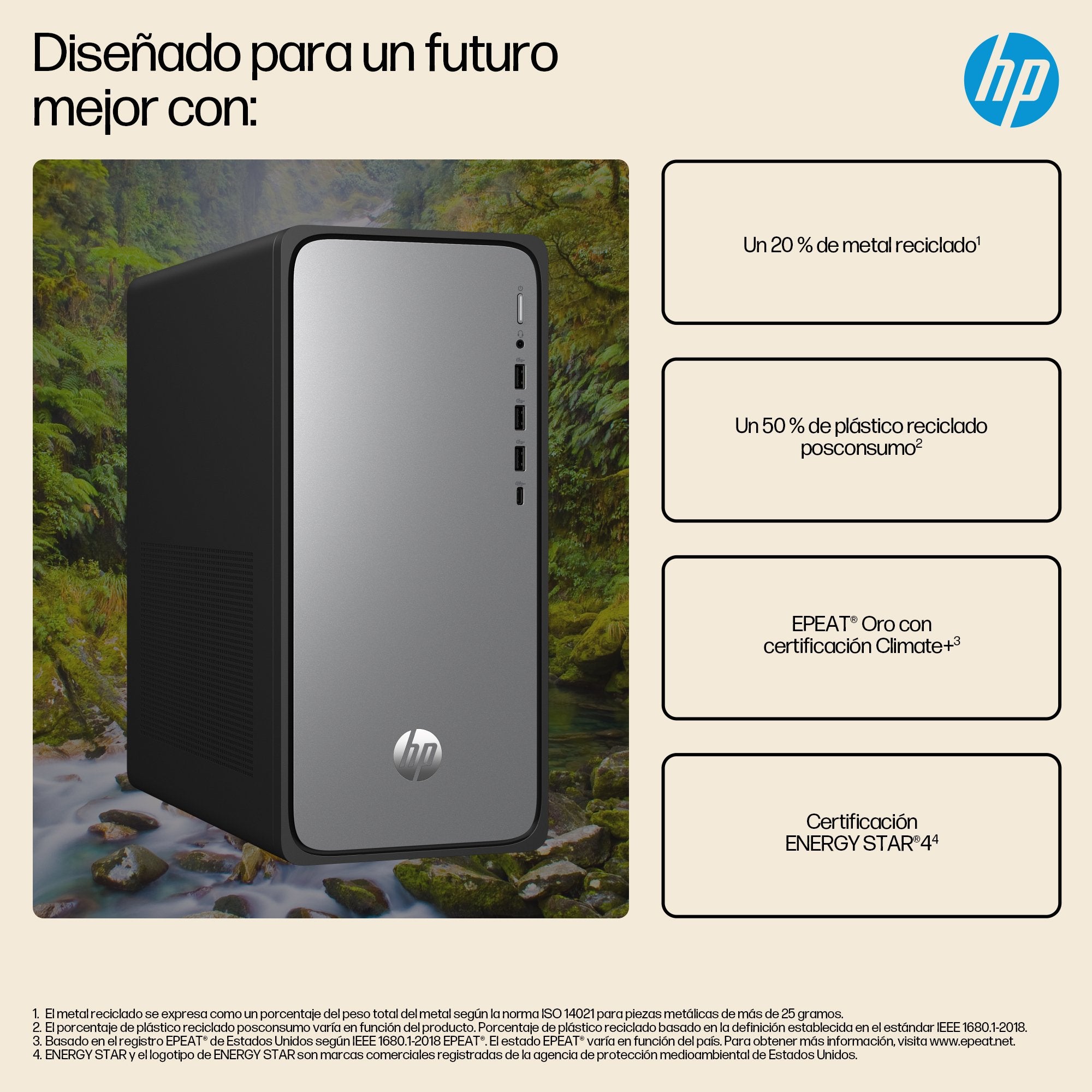 EAN 199642184510 - HP OmniDesk M02-0017ns PC Intel® Core™ i5 i5-14400 16 GB DDR5-SDRAM 1 TB SSD FreeDOS Torre Plata imagen 7