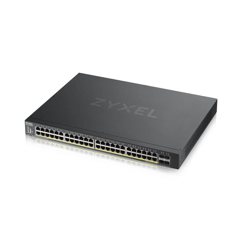 Switch Zyxel 52 Puertos Smart Managed Serie Xs Poe 48x Gb 4x 10gb Sfp+