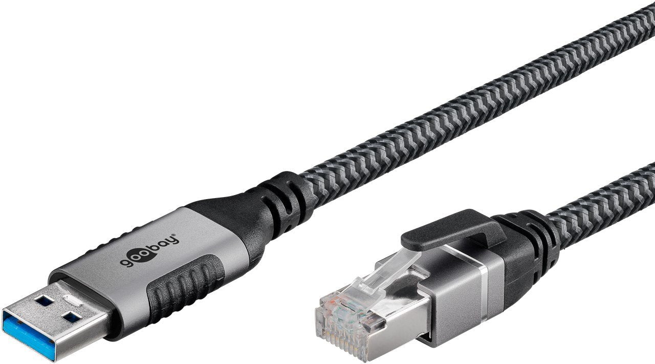 EAN 4040849706943 - Goobay 70694 cambiador de género para cable USB A RJ-45 Negro, Plata imagen 3