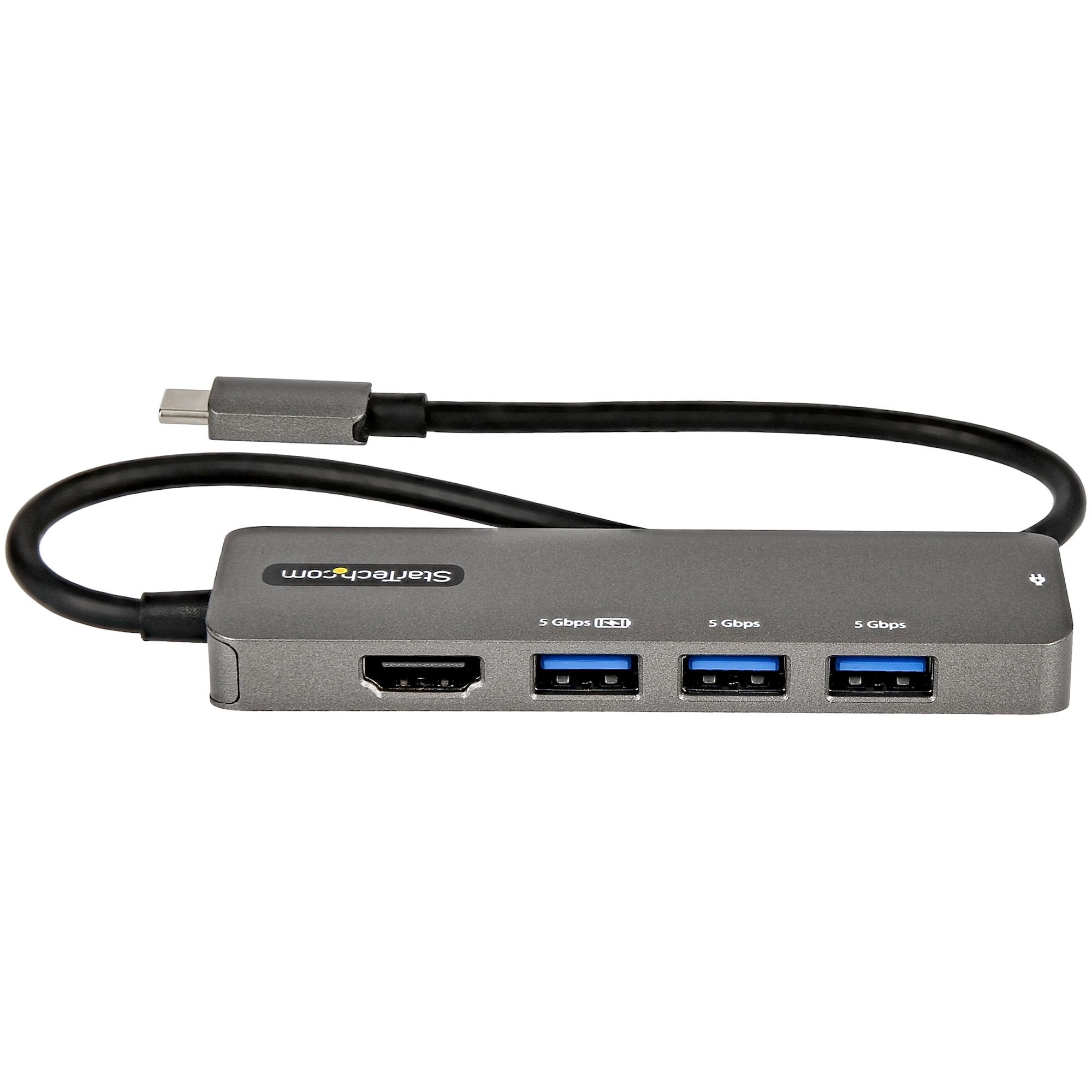 Startech.Com Adaptador Multipuertos Usb-C Dp 1.4 - Hdmi - 4x Usb
