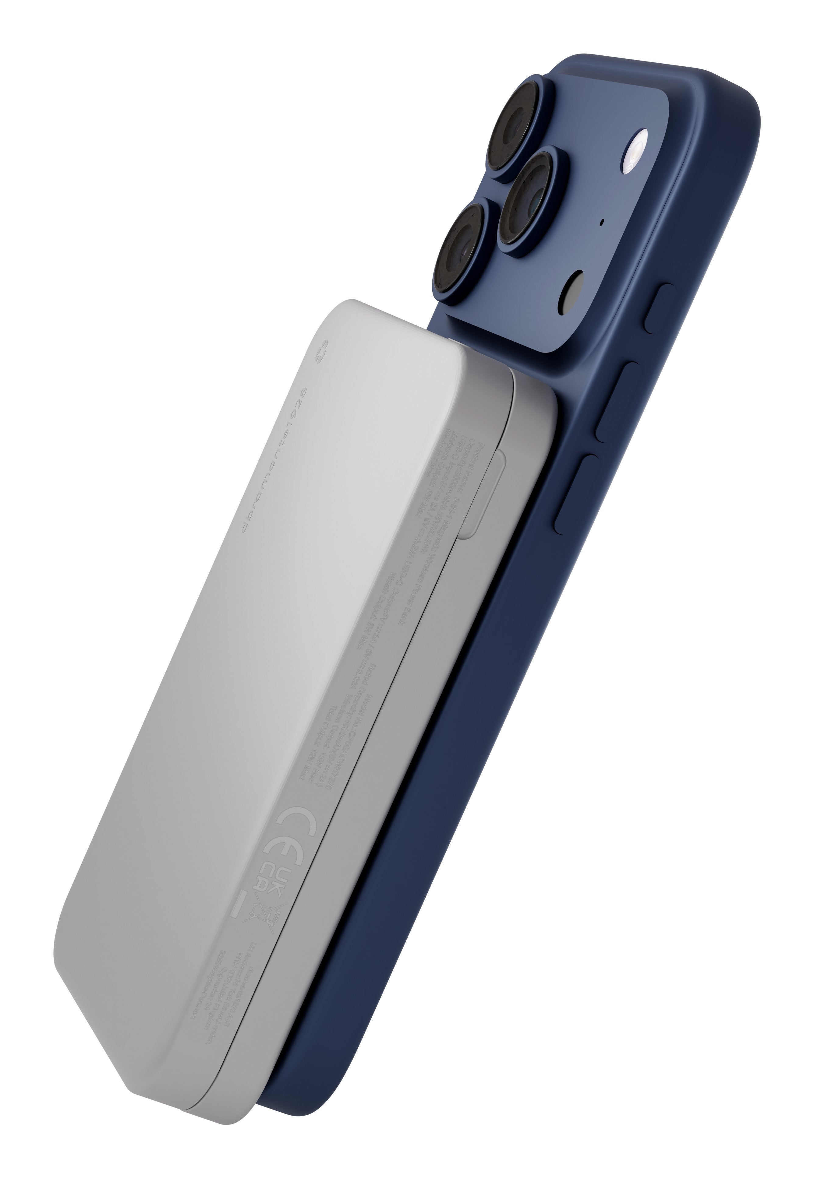 Dbramante1928 Re-Charge Cargador Inalámbrico 3-In-1 Qi3 8000 Mah 20 Vatios (Usb-C) En El Cable: Usb-C Blanco