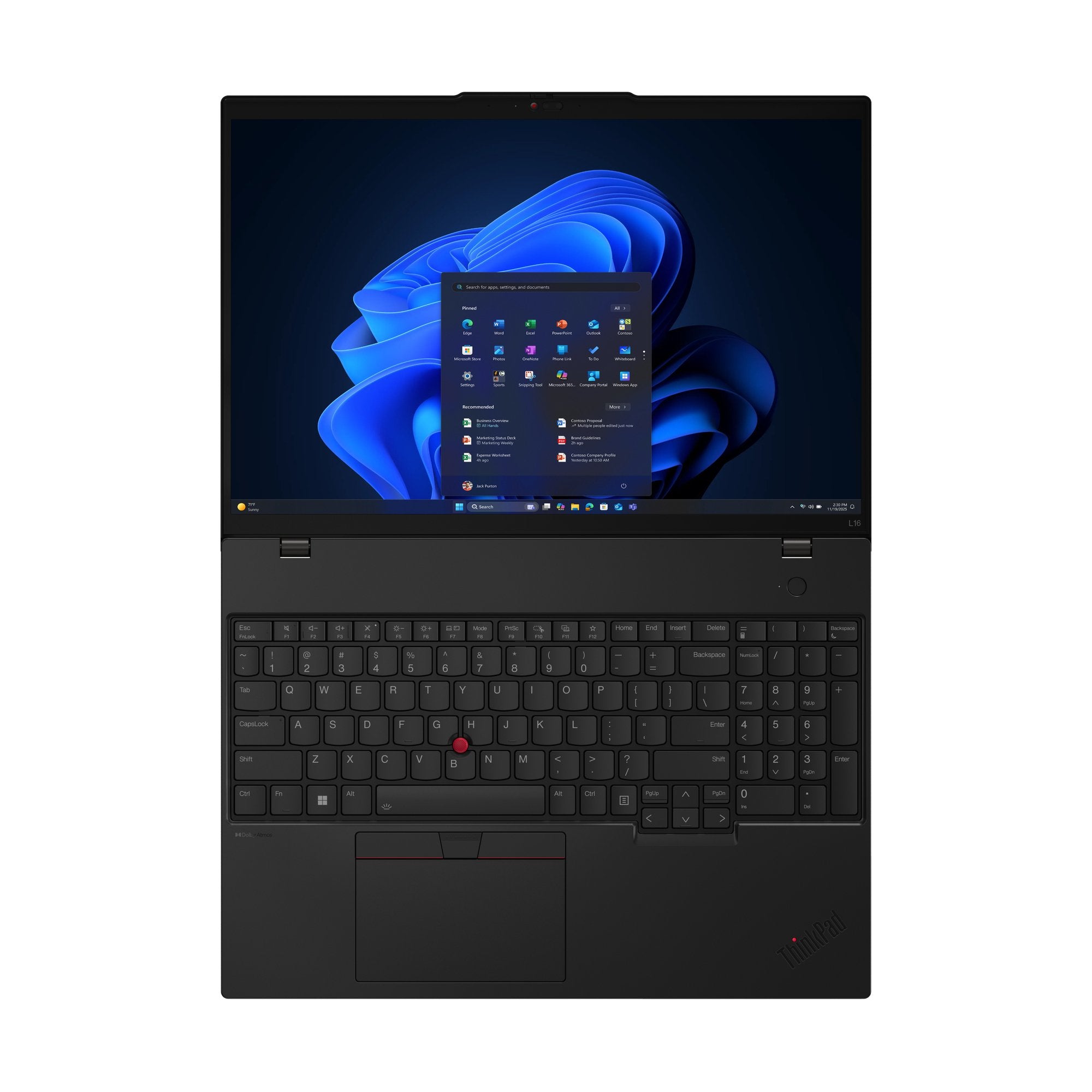 Lenovo Thinkpad L16 Gen 2 21sa Intel Core Ultra 5 225u / Hasta 4.8 Ghz Win 11 Pro Intel Graphics 16 Gb Ram 512 Gb Ssd Tcg Opal Encryption 2 Nvme 16" Ips 1920 X 1200 Gigabit Ethernet Wi-Fi 6e Bluetooth Negro Kbd: Español Con 1 Año