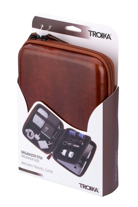 EAN 4024023037573 - TROIKA CBO25/BR organizador personal Imitación piel, Terciopelo Marrón imagen 3