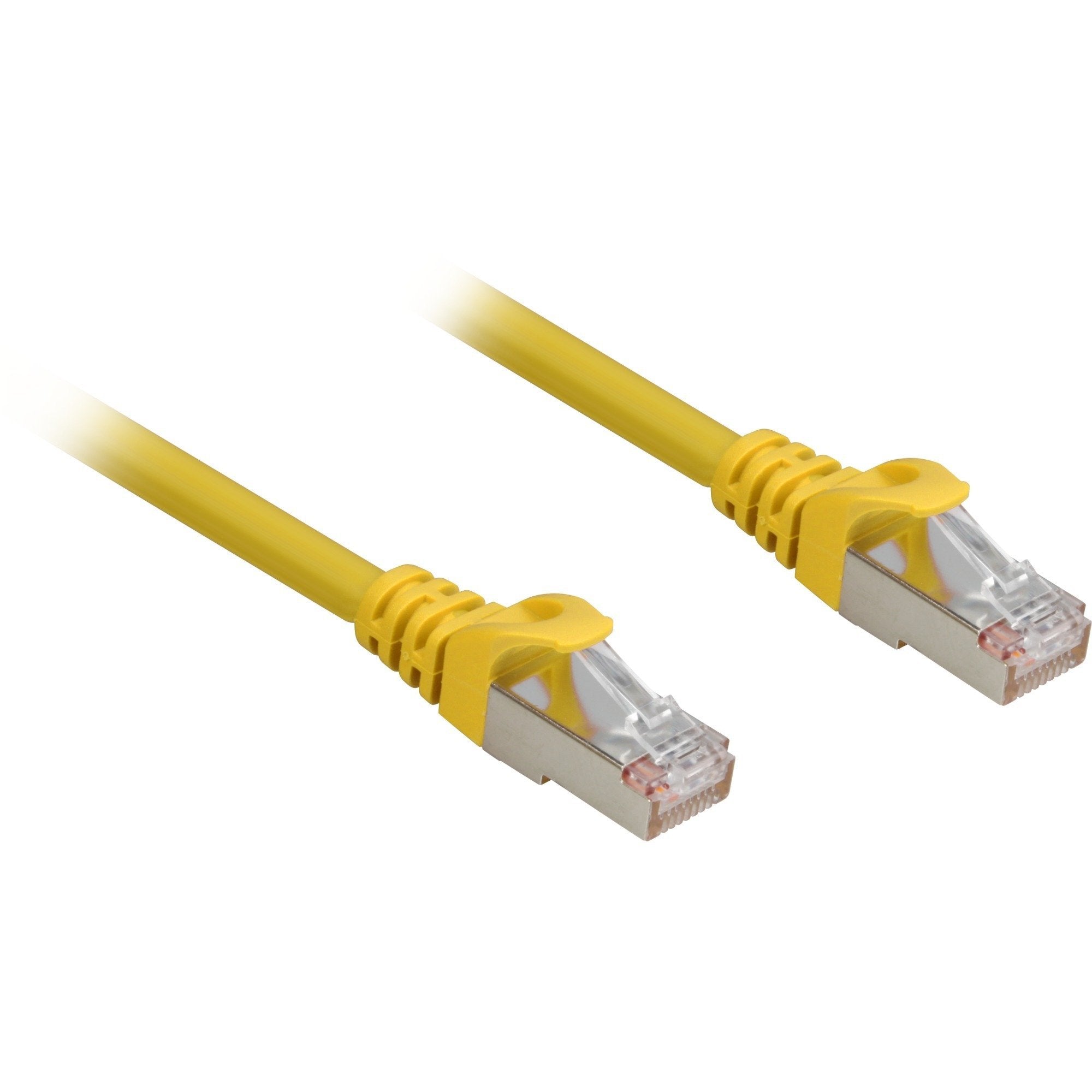 Sharkoon Latiguillo Rj45 Cat.6a Sftp 4044951018512 Amarillo, 1,5 Metros, Lsoh (Sin Halógenos)
