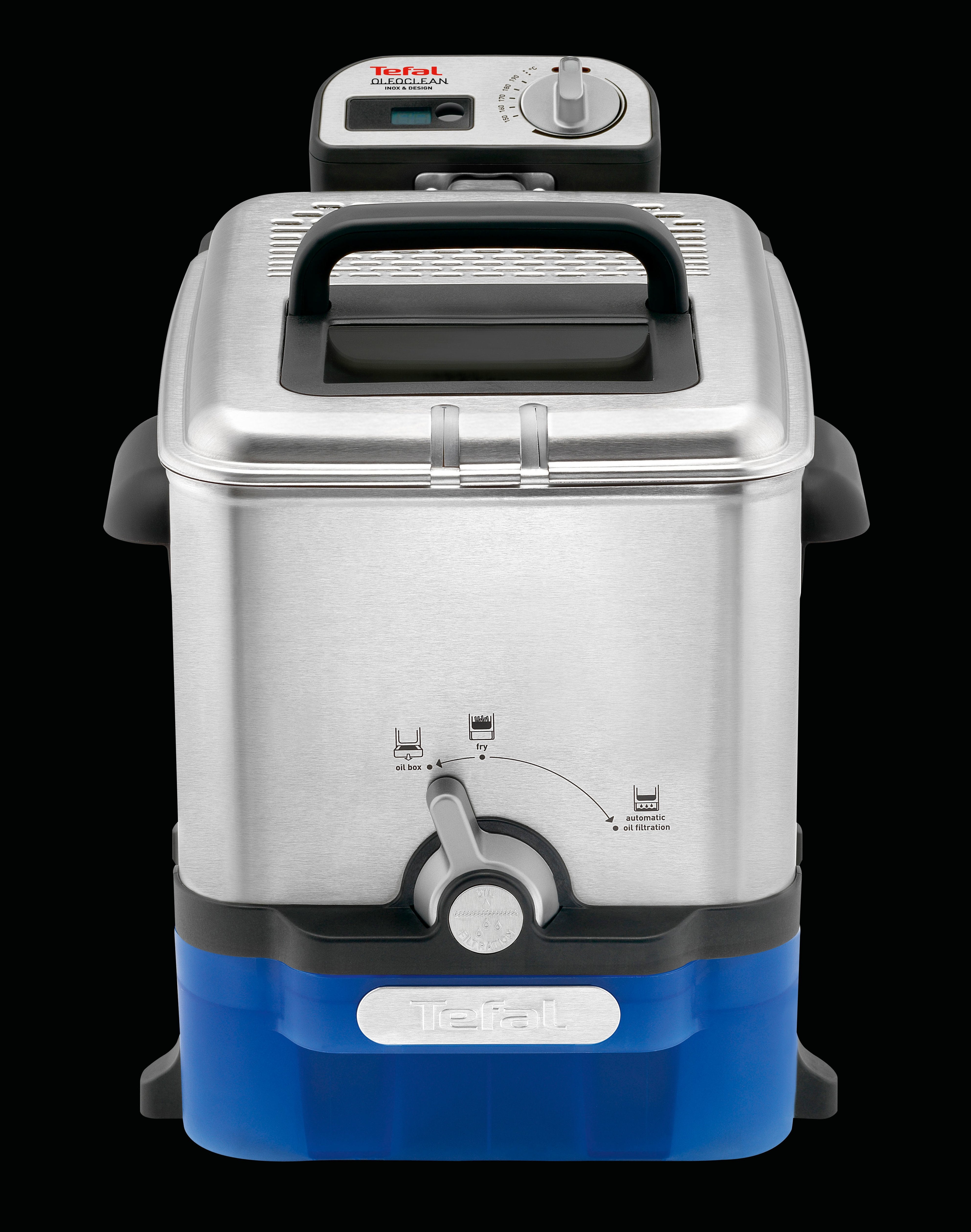 EAN 3045386366545 - Tefal Oleoclean Pro Inox & Design FR8040 Sencillo 3,5 L 2300 W Negro, Acero inoxidable imagen 5