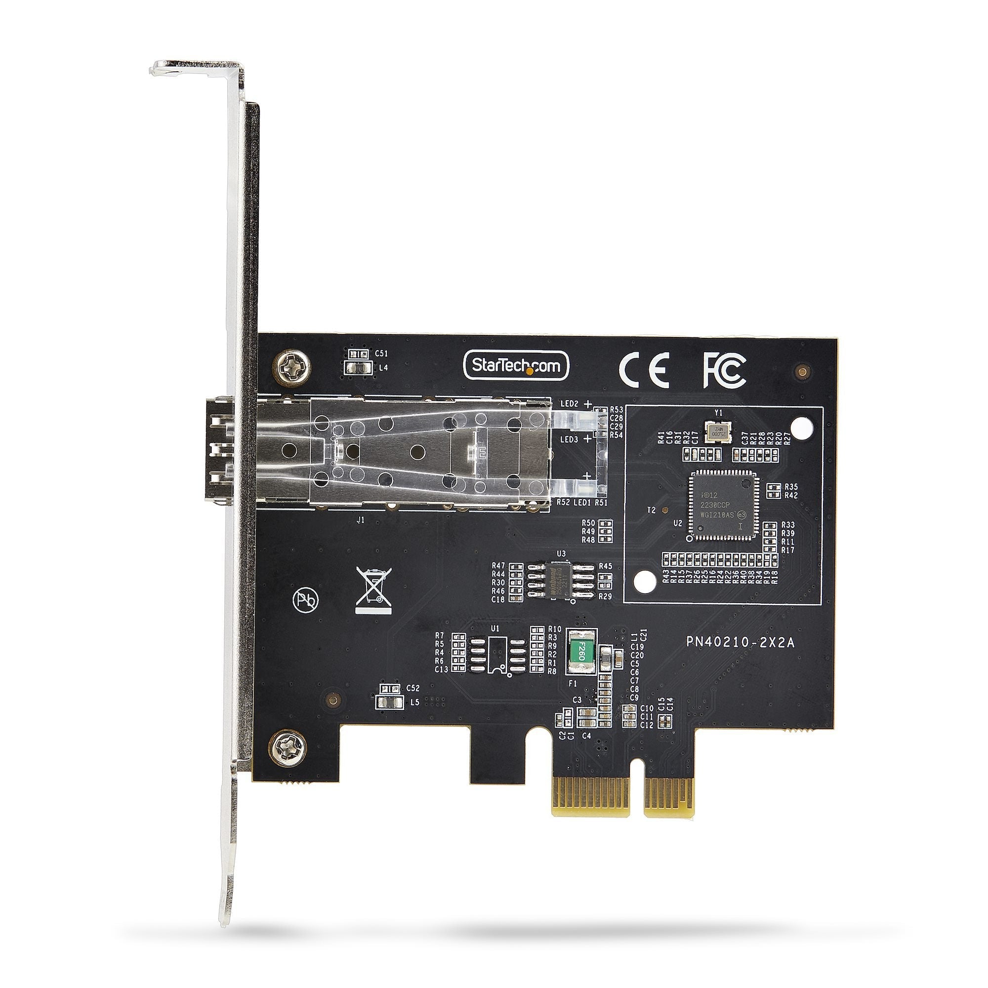 Startech.Com Tarjeta Pcie 2.1x1 De Red De Fibra Óptica/Cobre Ethernet 1gb Sfp De 1 Puerto - Chipset Controlador Intel I210-Is - Cobre De 1000base/Fibra Óptica - Nic