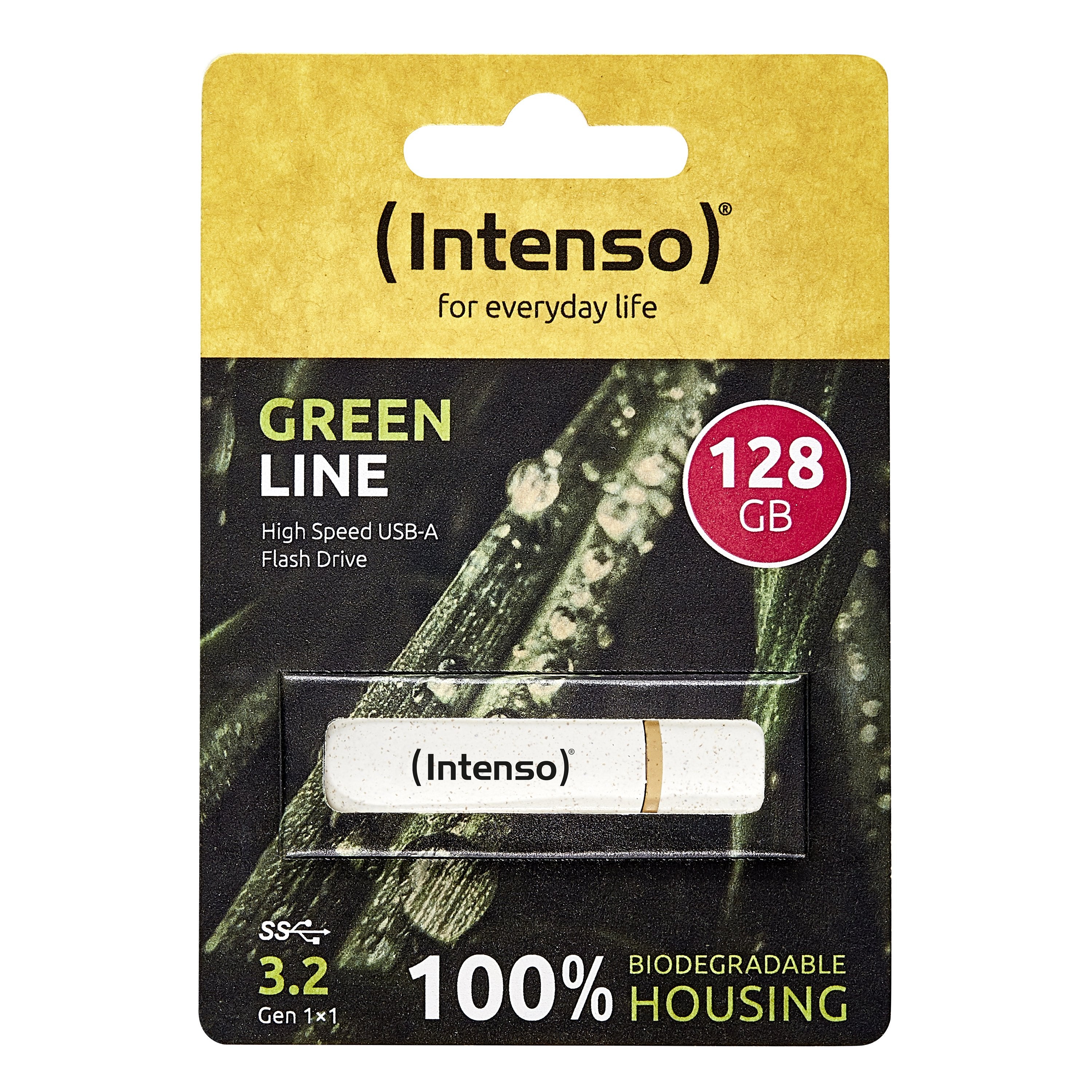 EAN 4034303032853 - Intenso Green Line unidad flash USB 128 GB USB tipo A 3.2 Gen 1 (3.1 Gen 1) Beige, Marrón imagen 3