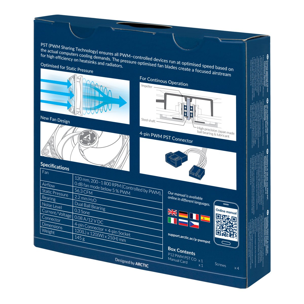 EAN 4895213701358 - ARCTIC P12 PWM PST CO Carcasa del ordenador Ventilador 12 cm Negro imagen 6