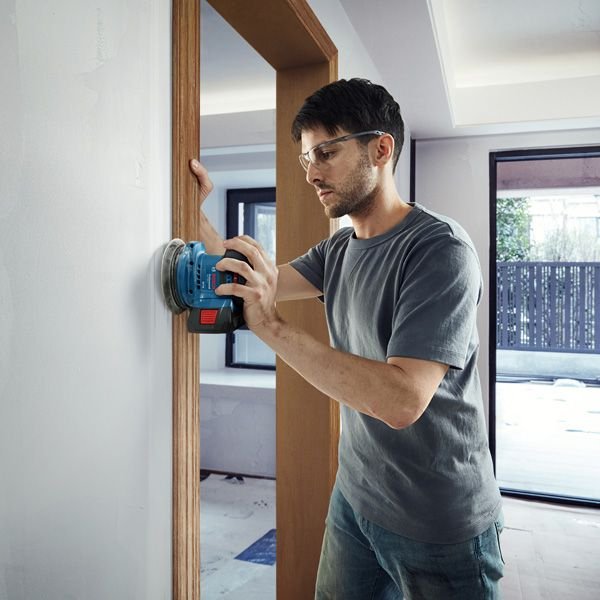 Lijadora Excéntrica A Batería Bosch Professional Gex 185-Li Professional Solo, 18 Voltios Azul/Negro, Sin Batería Ni Cargador, Ø 125 Mm 06013a5020