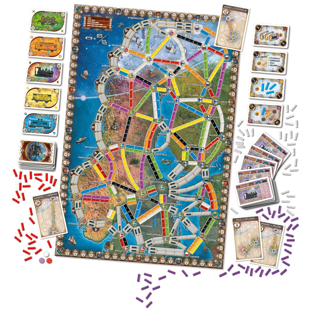 EAN 824968208373 - Asmodee DW720837 juego de tablero ¡Aventureros al Tren! Aurora boreal 60 min Juego de mesa Estrategia imagen 4