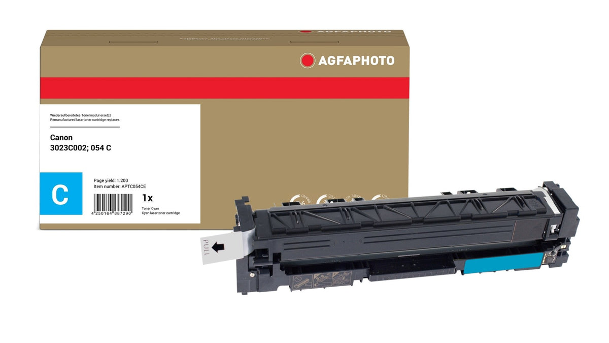EAN 4250164887290 - AgfaPhoto APTC054CE cartucho de tóner 1 pieza(s) Compatible Cian imagen 1