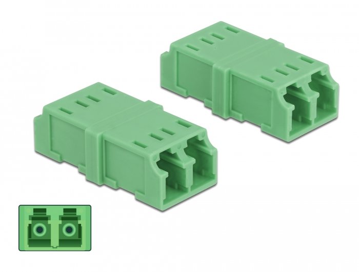 Delock 85924 Adaptador De Fibra Óptica Lc 4 Pieza(S) Verde