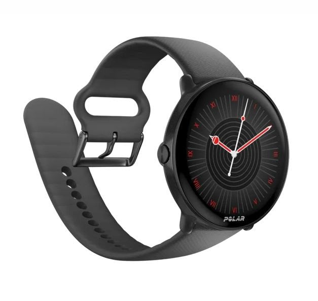 Smartwatch Polar Ignite 3 Titanium Silicone Band Black
