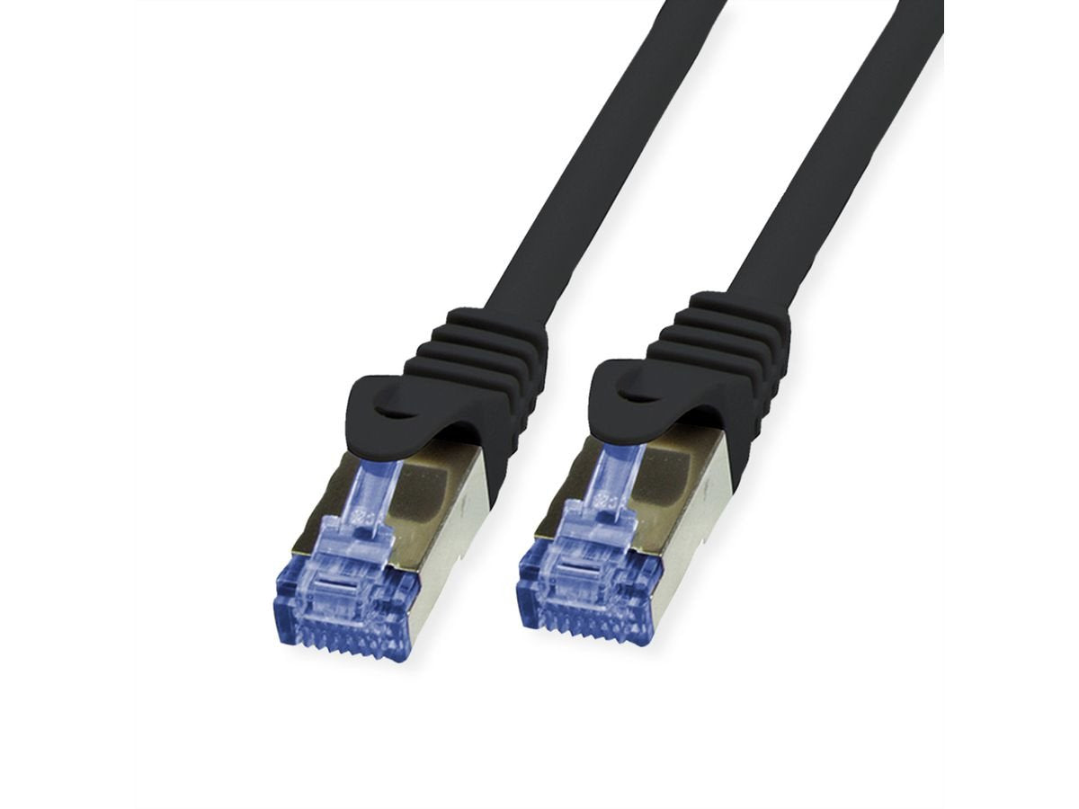 Value Outdoor Cable De Red Cat.6a (Class Ea) S Ftp (Pimf), Massivdraht, Lsoh, Schwarz, 30 M