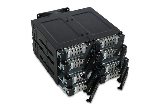 EAN 4713227445085 - Icy Dock MB508SP-B panel bahía disco duro 2x 5,25" Panel de instalación Negro imagen 8