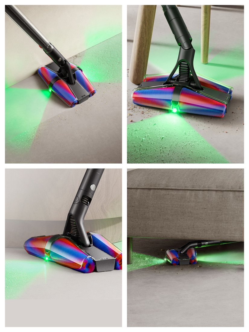 Dyson Pencilvac Fluffycones - Stabstaubsauger - Schwarz, Grau