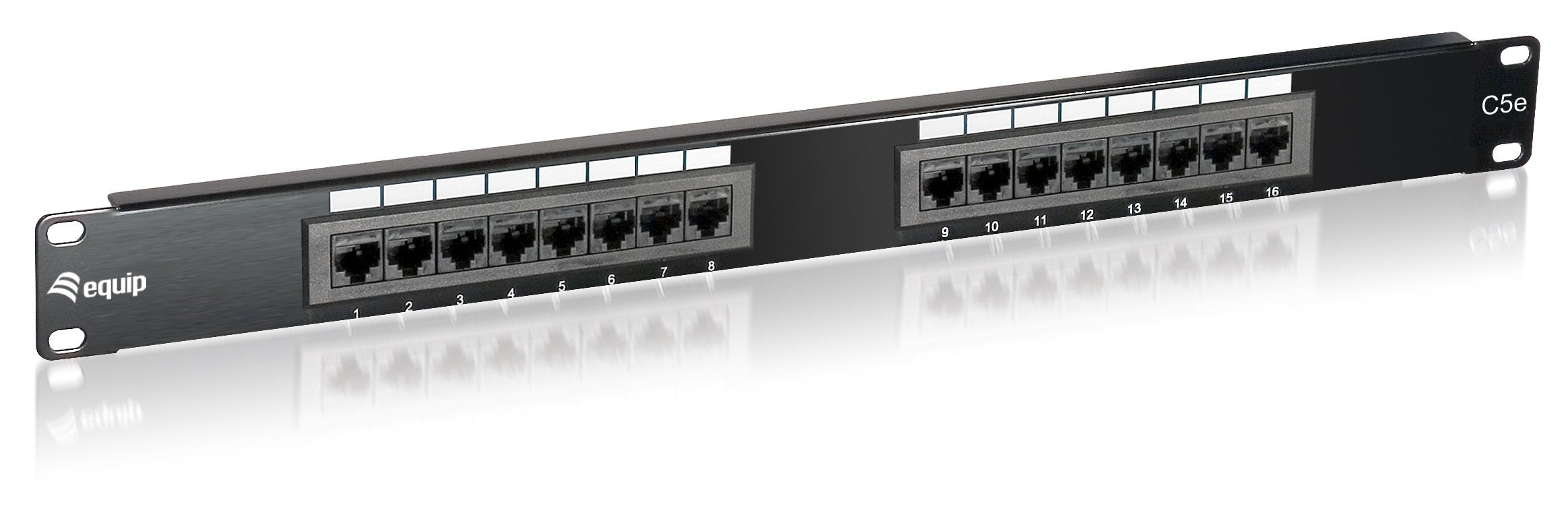 Equip Patchpanel 16x Rj45 Cat5e 19" Utp 1he Negro