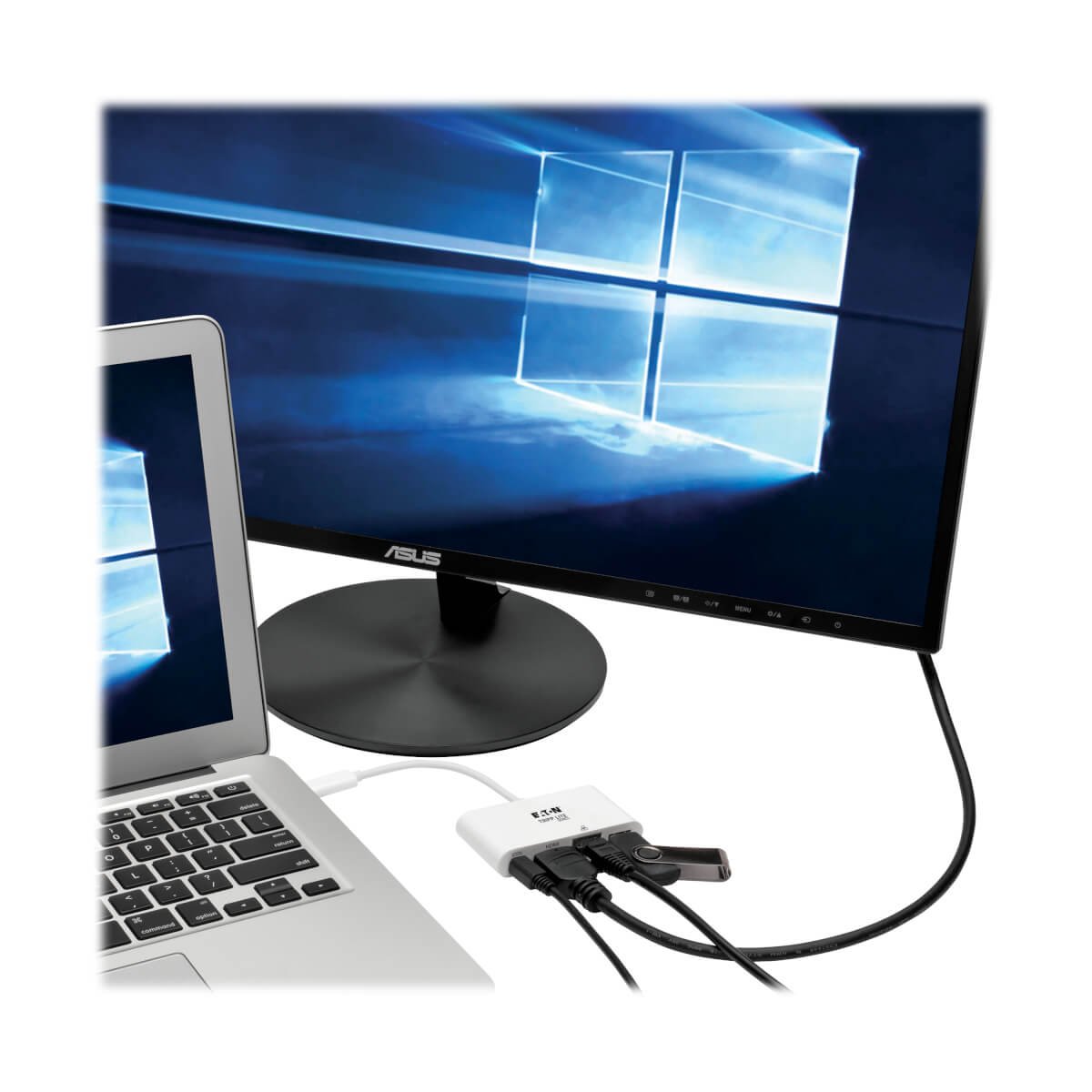 Tripp Lite U444-06n-Hgu-C Adaptador Multipuerto Usb-C Con Hdmi, Puerto Usb 3.0, Gbe, Carga Pd De 60w, Hdcp, Blanco