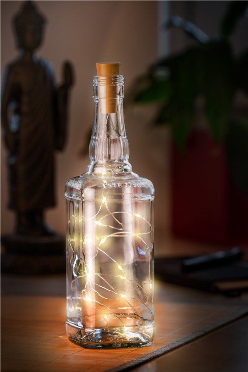 Tiras De Luces Para Botellas Con 20 Led X 10 .
Decoración De Iluminación Ambiental Para Botellas De Vidrio