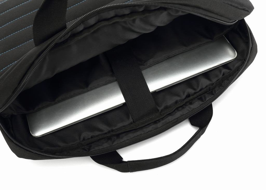 Coolbox Maletin Portatil 15.6" Negro Con Asa Y Correa, Impermeable