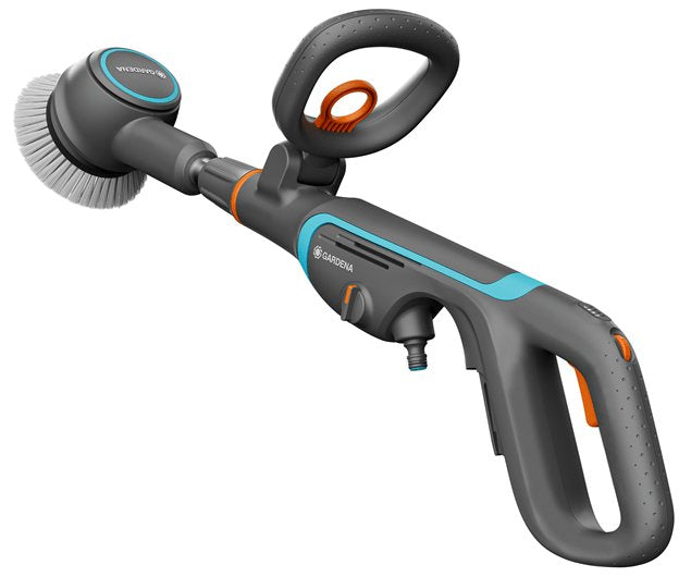 Multilimpiador Inalámbrico Gardena Aquabrush Compact 18v P4a Solo, Limpiador De Suelos Duros Gris/Turquesa, Sin Batería Ni Cargador, Power For All Alliance 14840-55
