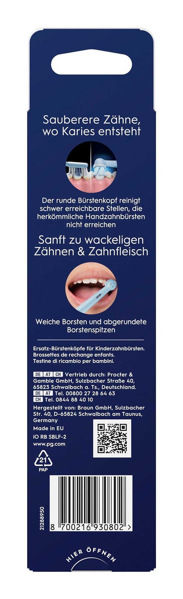 Oral-B Io Aufsteckbürsten Kids Stitch 2er