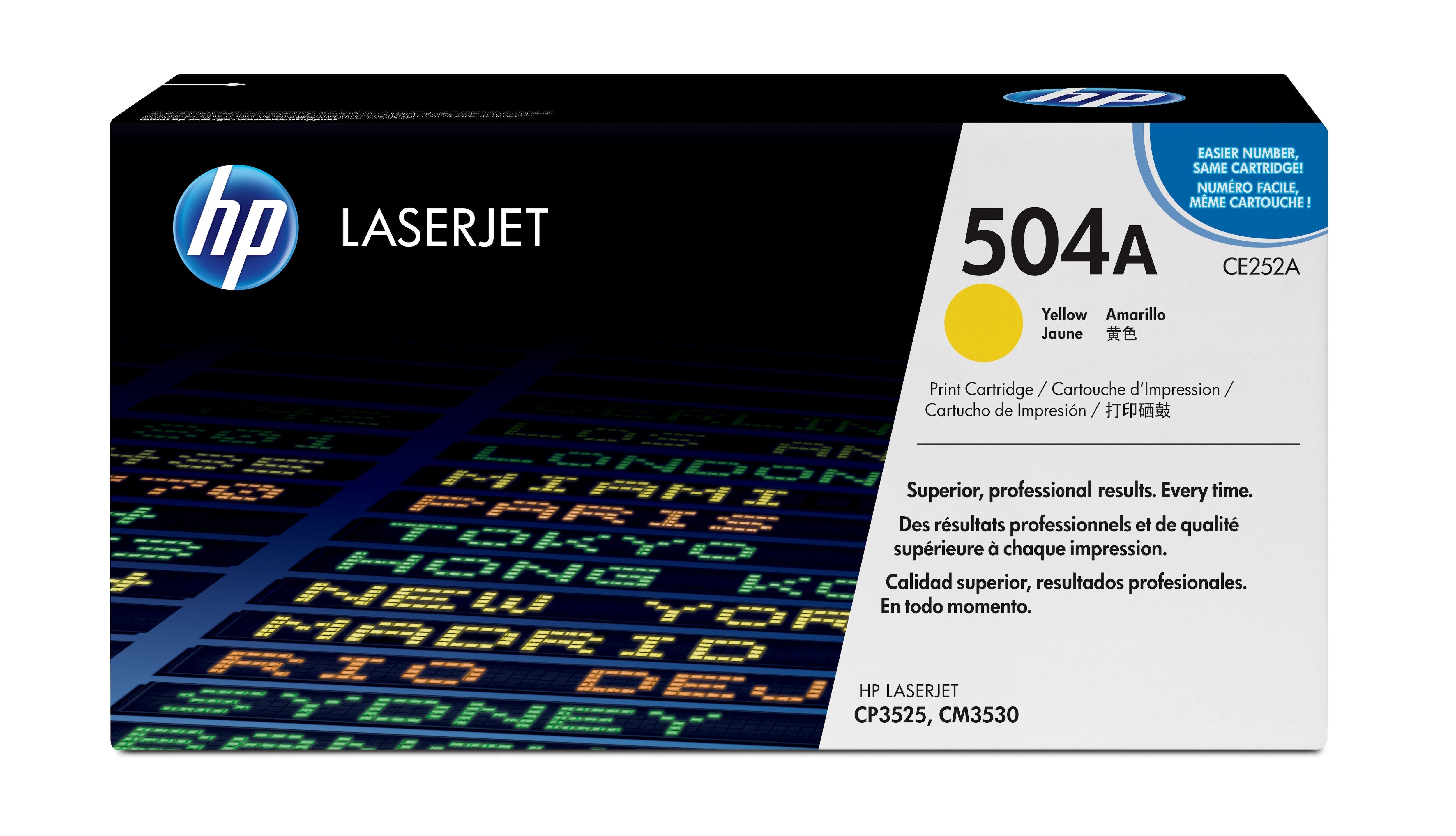 Toner Original Hp 504a Amarillo Ce252a