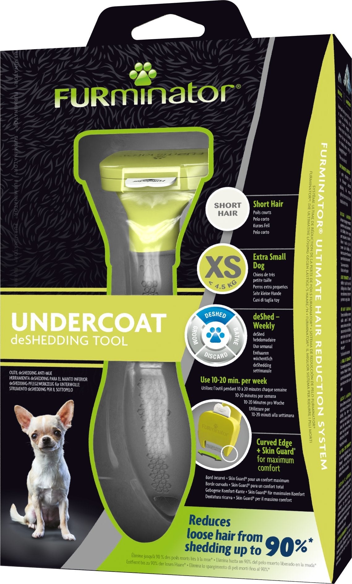 Furminator Toy Dog Furminator Para Perros De Pelo Corto - Xs
