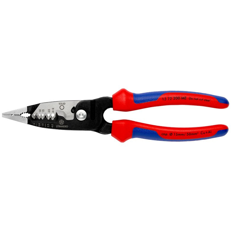 EAN 4003773088936 - Knipex 13 72 200 ME pelacable Negro, Azul, Rojo, Acero inoxidable imagen 3