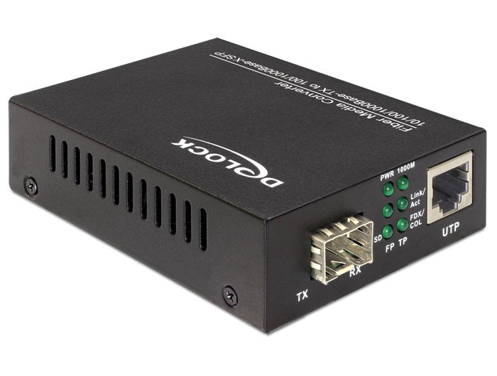 EAN 4043619861101 - DeLOCK 86110 convertidor de medio 1000 Mbit/s Negro imagen 1