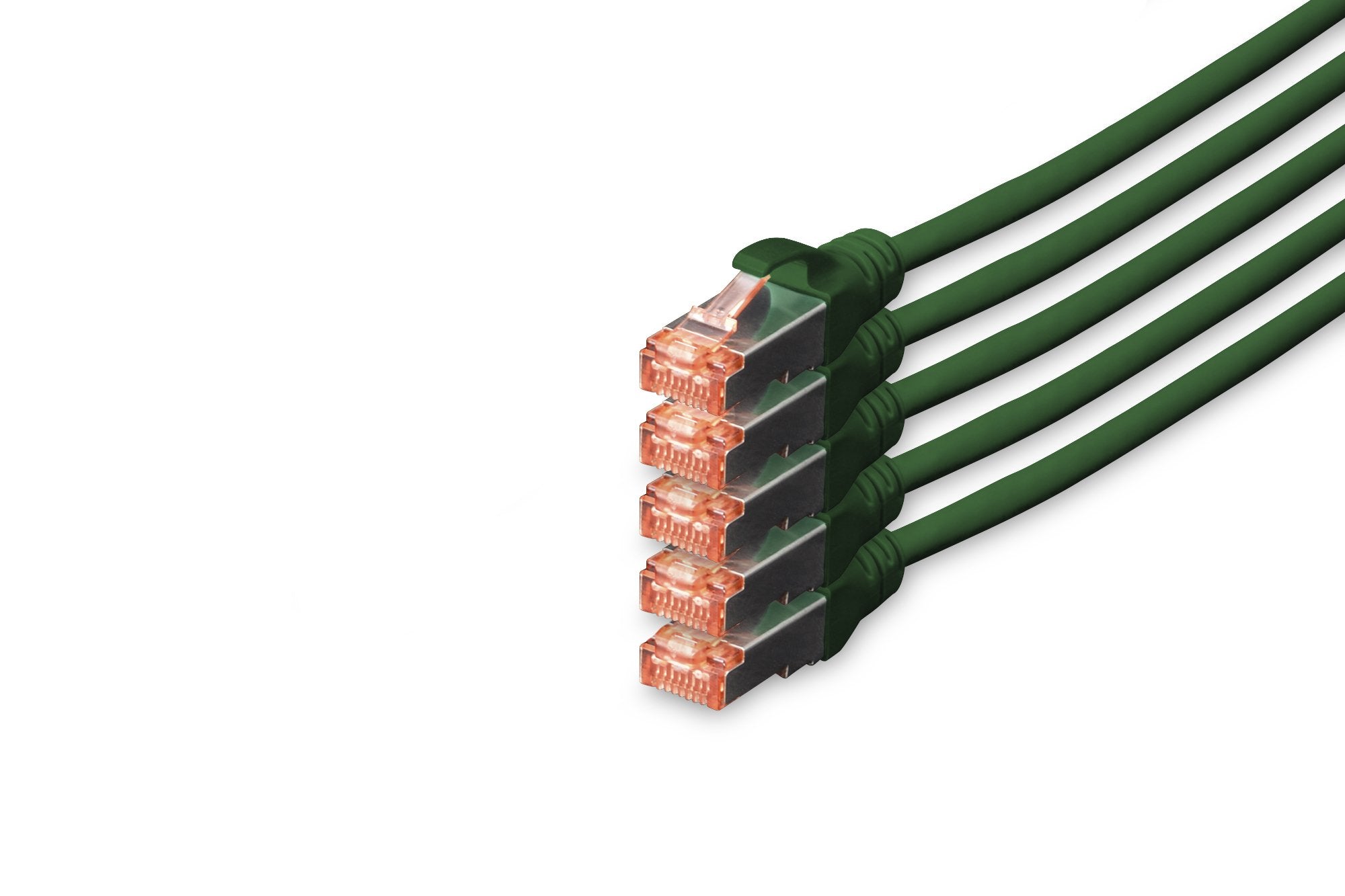 EAN 4016032442370 - Digitus DK-1644-100-G-5 cable de red Verde 10 m Cat6 S/FTP (S-STP) imagen 1