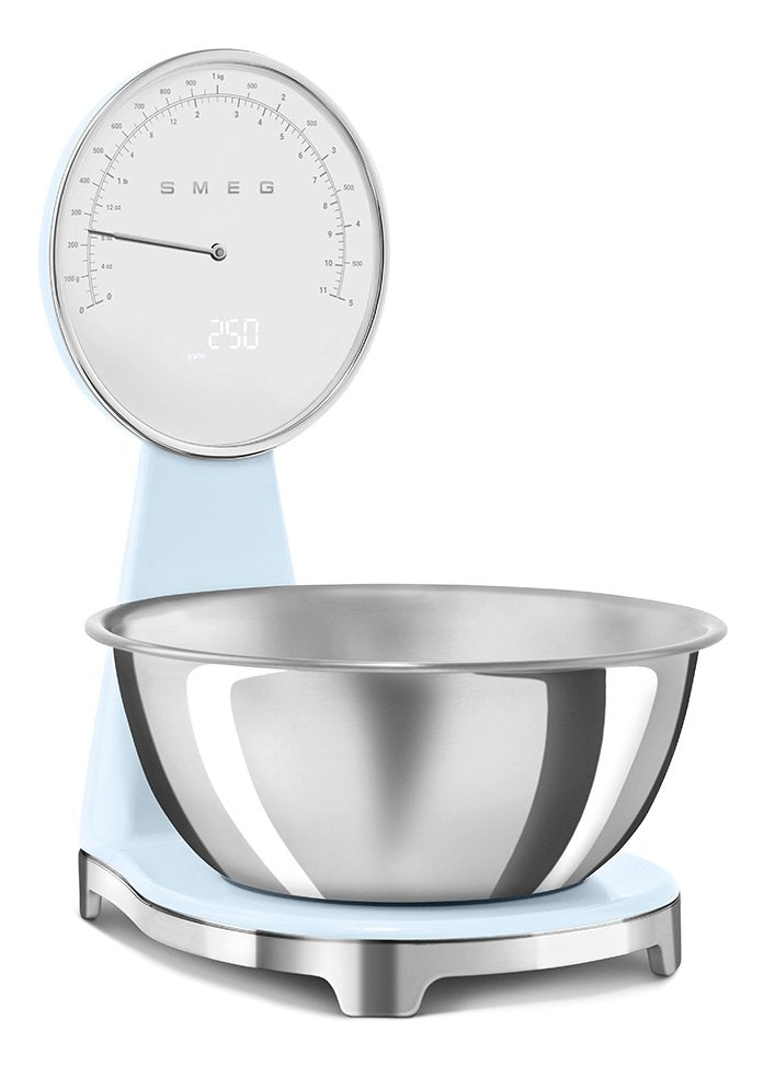 Báscula De Cocina Analógica Y Digital Smeg Azul Pastel Ksf01pbww