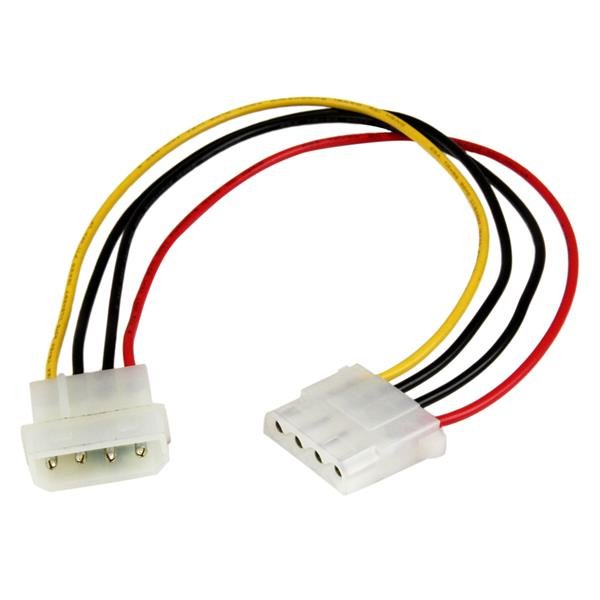 Startech Cable De Alimentacion Molex (Alargo) M/H 0.30m