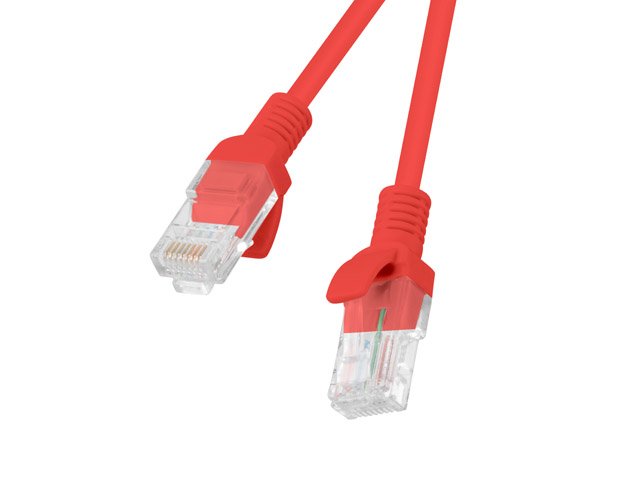 Lanberg Cable De Red Pcu6-10cc-0025-R,Rj45,Utp,Cat 6,0.25m,Rojo