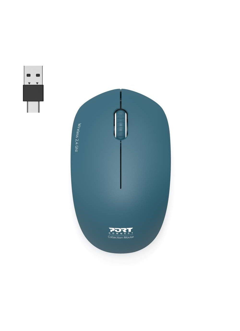 Ratón Port Designs 900545 Ambidextro Rf Inalámbrico Óptico 1600 Dpi