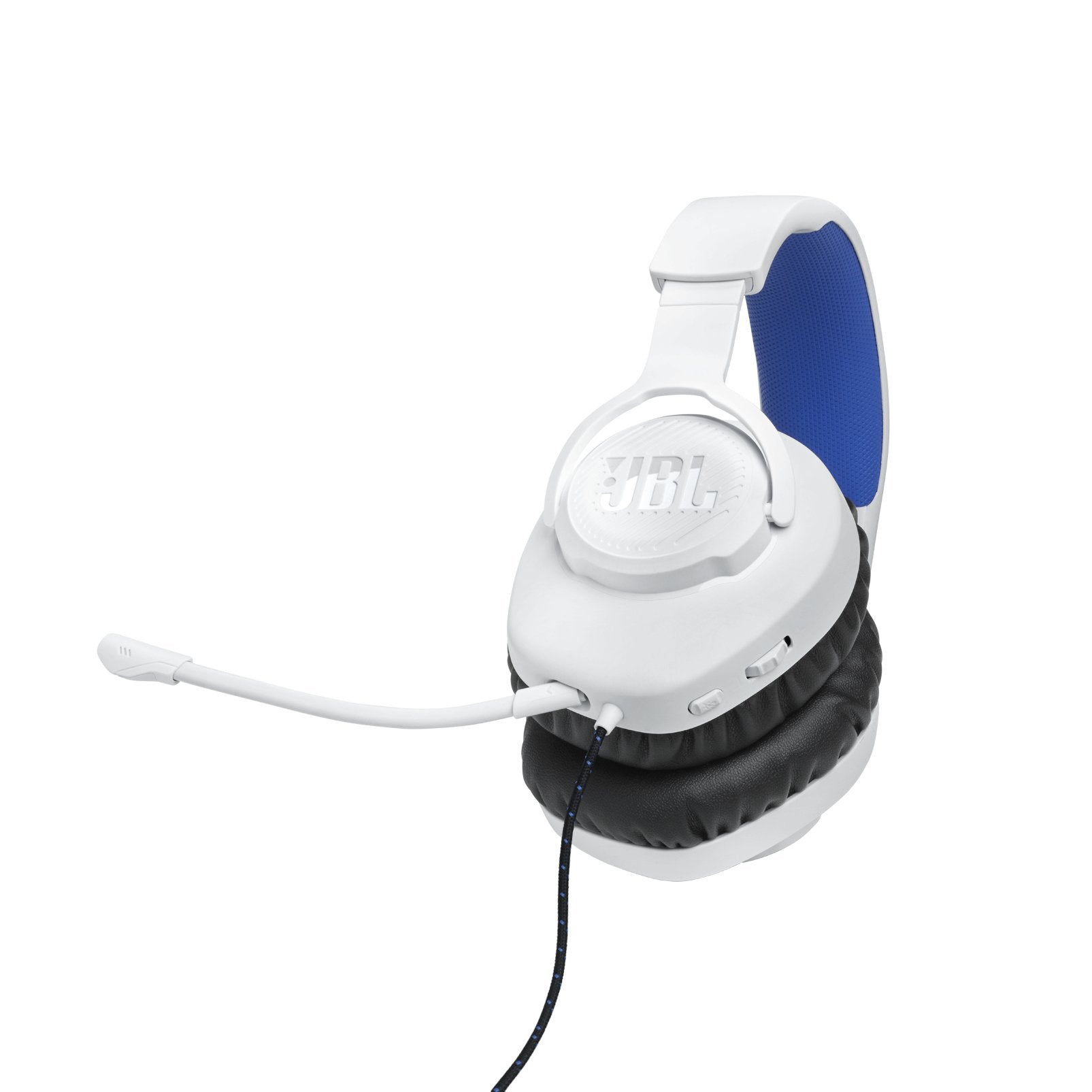 Jbl Quantum 100p Console White + Blue Auriculares Gaming Overear Con Cable