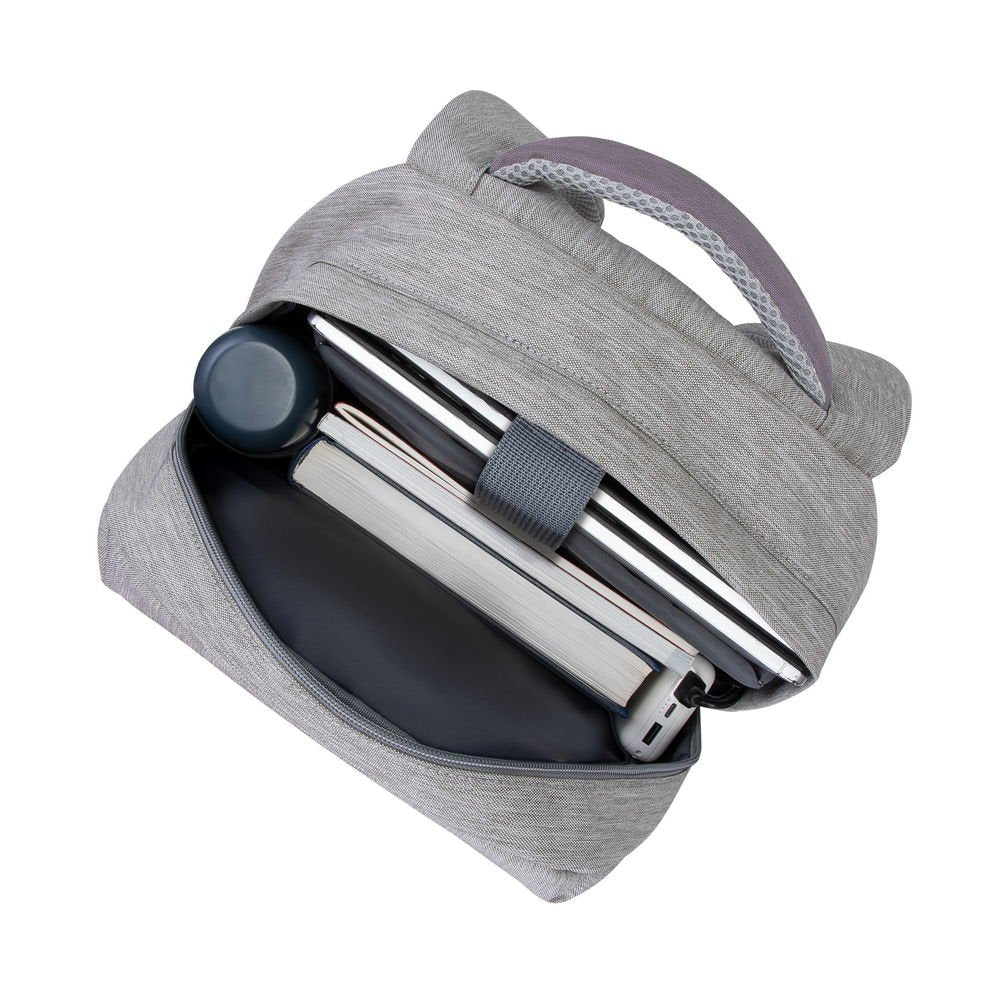 Mochila Riva Nb Prater 15.6" 7562 Gris/Moca