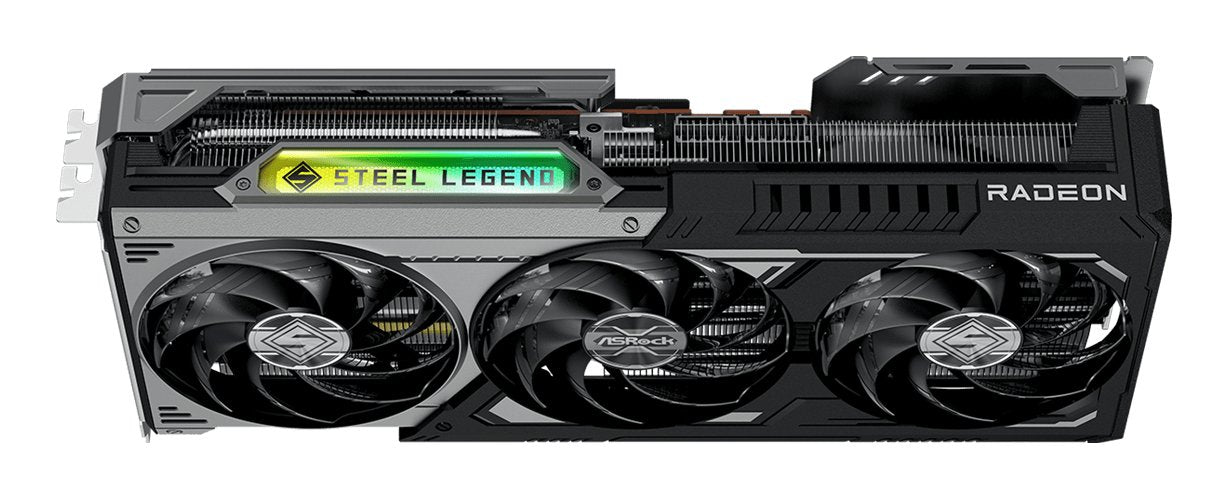 Tarjeta Gráfica Asrock Rx9070gre Steel Legend Dark De 12 Gb Con Overclocking