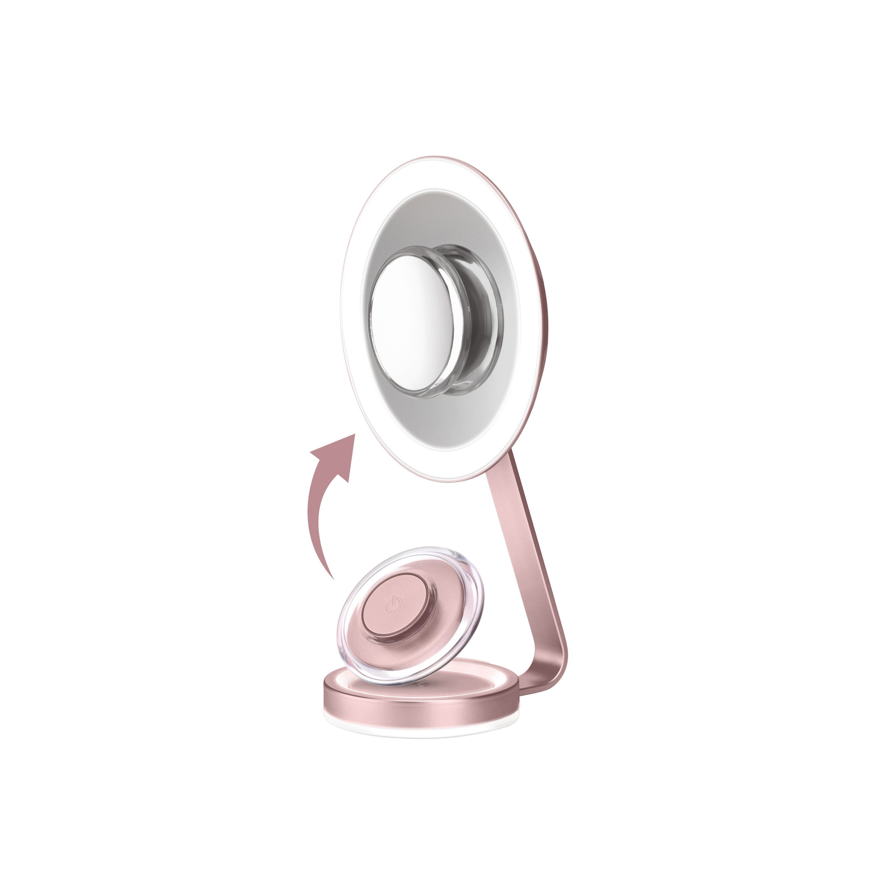 Babyliss Led Mirror Round 34x26x29cm Rosa (9450e)