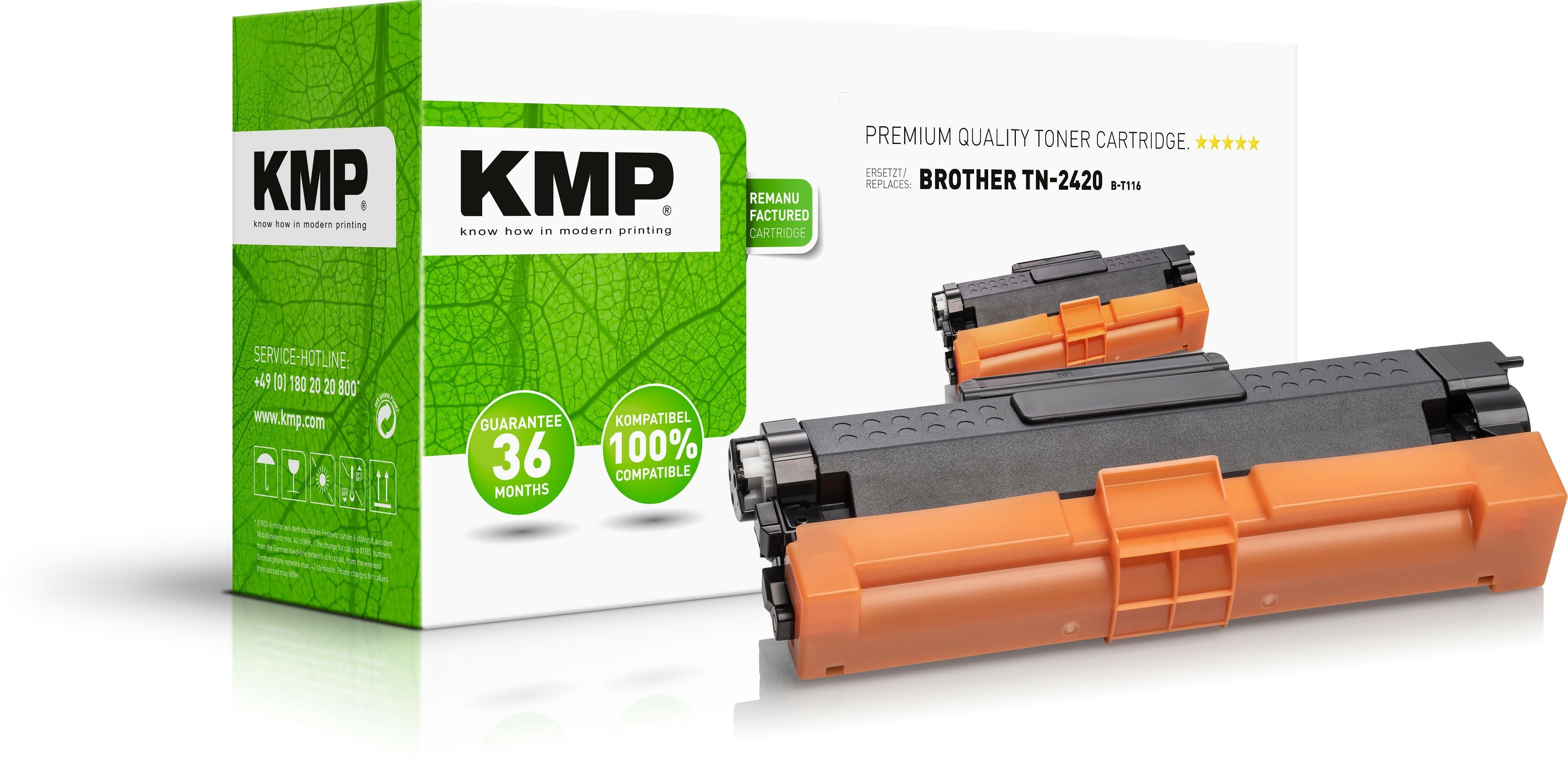 Kmp Toner Compatible Para Brother Tn-2420 Comp. Black 3000 S. B-T116