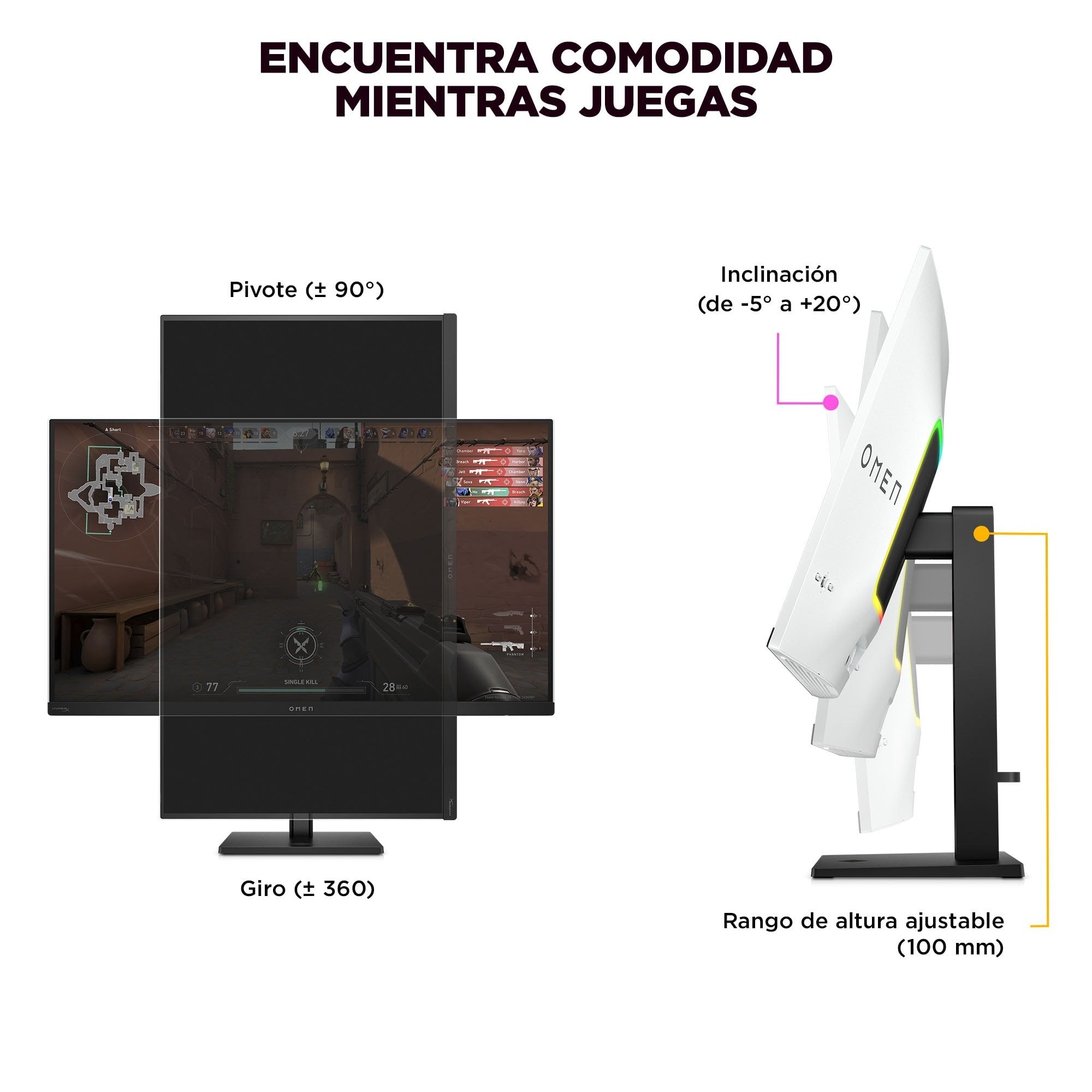 EAN 197961928082 - HP OMEN Transcend 31.5 inch UHD 240Hz OLED Gaming Monitor - Transcend 32 pantalla para PC 80 cm (31.5") 38 imagen 16