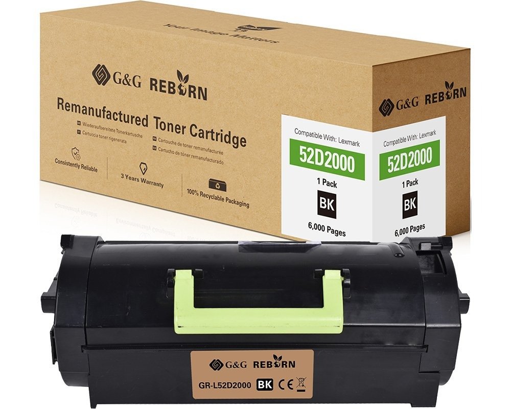 G&G Reborn-Toner Compatible Con Lexmark 522/ 52d2000